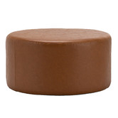 Continental Designs Whisky Tan Meryl Faux Leather Ottoman