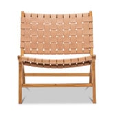 Continental Designs Casey Woven Cowhide Leather Lounge Chair