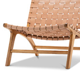 Continental Designs Casey Woven Cowhide Leather Lounge Chair