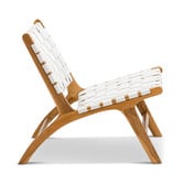 Continental Designs Casey Woven Cowhide Leather Lounge Chair