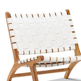 Continental Designs Casey Woven Cowhide Leather Lounge Chair