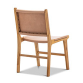 Continental Designs Casey Flat Cowhide Leather Dining Chairs
