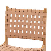 Continental Designs Cassie Woven Leather &amp; Teak Dining Chairs