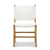 Continental Designs Casey Flat Cowhide Leather Dining Chairs