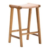 Continental Designs 67cm Casey Flat Cowhide Leather Barstool