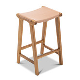 Continental Designs 67cm Casey Flat Cowhide Leather Barstool