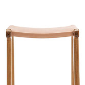 Continental Designs 67cm Casey Flat Cowhide Leather Barstool