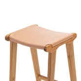 Continental Designs 67cm Casey Flat Cowhide Leather Barstool