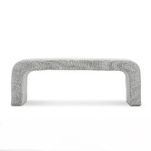 Continental Designs Hail Grey Harper 120cm Upholstered Bench