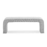 Continental Designs Hail Grey Harper 120cm Upholstered Bench