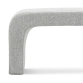 Continental Designs Hail Grey Harper 120cm Upholstered Bench