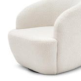 Continental Designs Cream Cuddle Swivel Boucle Armchair