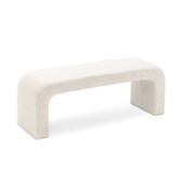 Continental Designs Cream Harper 120cm Boucle Bench