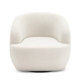 Continental Designs Cream Cuddle Swivel Boucle Armchair