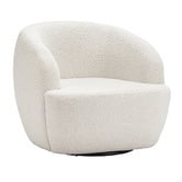 Continental Designs Cream Cuddle Swivel Boucle Armchair