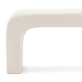 Continental Designs Cream Harper 160cm Boucle Bench