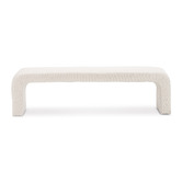 Continental Designs Cream Harper 160cm Boucle Bench