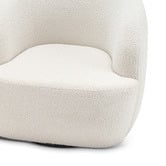 Continental Designs Cream Cuddle Swivel Boucle Armchair