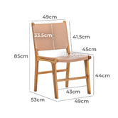 Continental Designs Casey Flat Cowhide Leather Dining Chairs