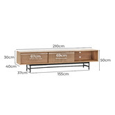 Continental Designs 210cm Arae TV Unit