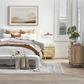Continental Designs Cream Harper 160cm Boucle Bench