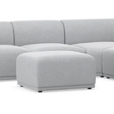 Continental Designs Tilly 4 Seater Upholstered Modular Sofa with Ottoman