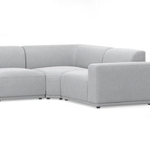 Continental Designs Tilly 4 Seater Upholstered Modular Sofa with Ottoman