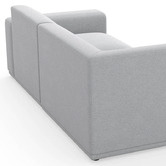 Continental Designs Tilly 4 Seater Upholstered Modular Sofa with Ottoman