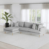 Continental Designs Dove Grey Avondale 3.5 Seater Sofa with Chaise