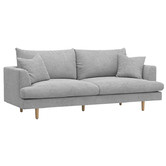 Continental Designs Avondale 3 Seater Upholstered Sofa | Temple & Webster