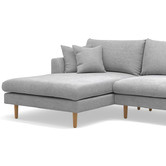 Continental Designs Dove Grey Avondale 3.5 Seater Sofa with Chaise