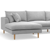 Continental Designs Dove Grey Avondale 3.5 Seater Sofa with Chaise