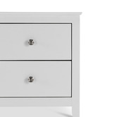 Continental Designs White Avana 2 Drawer Bedside Table