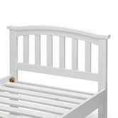 Continental Designs White Leah Single Bed Frame