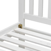 Continental Designs White Leah Single Bed Frame