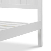 Continental Designs White Snow Panelled Bed Frame
