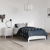 Continental Designs White Snow Panelled Bed Frame