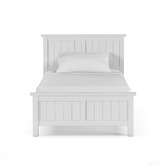 Continental Designs White Snow Panelled Bed Frame