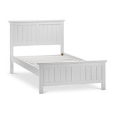 Continental Designs White Snow Panelled Bed Frame