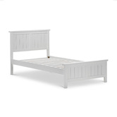Continental Designs White Snow Panelled Bed Frame