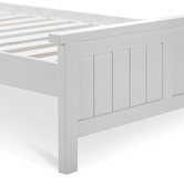 Continental Designs White Snow Panelled Bed Frame