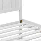 Continental Designs White Snow Panelled Bed Frame