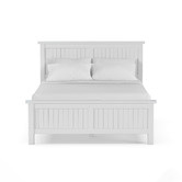 Continental Designs White Snow Panelled Bed Frame