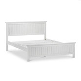 Continental Designs White Snow Panelled Bed Frame
