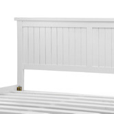 Continental Designs White Snow Panelled Bed Frame