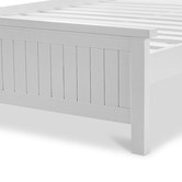 Continental Designs White Snow Panelled Bed Frame