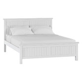 Continental Designs White Snow Panelled Bed Frame