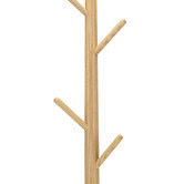 Continental Designs Orson Oak Wood Coat Rack