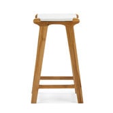 Continental Designs 67cm Casey Flat Cowhide Leather Barstool