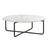 Continental Designs Ivory Orly Marble Coffee Table